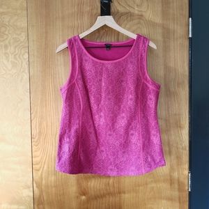 Like new! Structured Ann Taylor pink tank